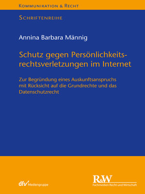 cover image of Schutz gegen Persönlichkeitsrechtsverletzungen im Internet